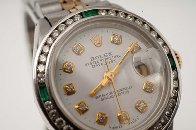 Lot 1043 - Rolex Oyster Perpetual Datejust: a stainless steel cased automatic wristwatch