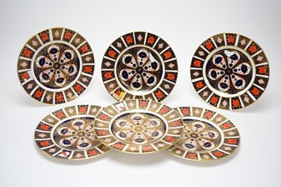 Lot 311 - Six Royal Crown Derby dinner plates