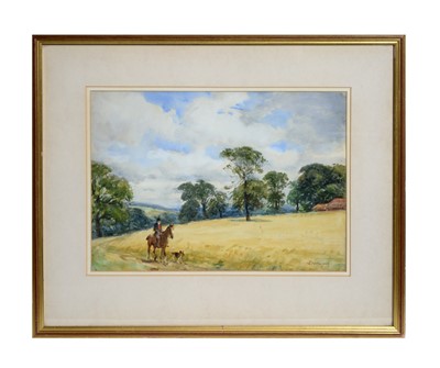 Lot 1042 - John Atkinson - Faithful Companions | watercolour