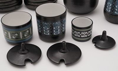 Lot 97 - Ambleside pottery coffee service