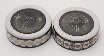 Lot 97 - Ambleside pottery coffee service