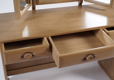 Lot 56 - Ercol: A late 20th Century beech and elm bedroom suite