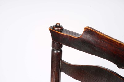 Lot 740 - A harlequin set of eight 19th Century Billinge ash ladderback chairs