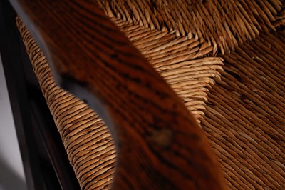 Lot 740 - A harlequin set of eight 19th Century Billinge ash ladderback chairs