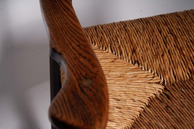 Lot 740 - A harlequin set of eight 19th Century Billinge ash ladderback chairs