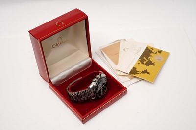 Lot 1044 - Omega Speedmaster Professional: a stainless steel cased manual wind chronograph wristwatch