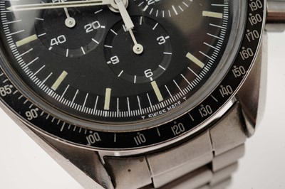 Lot 1044 - Omega Speedmaster Professional: a stainless steel cased manual wind chronograph wristwatch