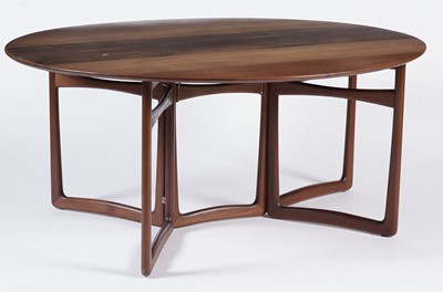 Lot 2 - Peter Hvidt & Orla Mølgaard-Neilson for France & Son: a teak double gateleg drop leaf table
