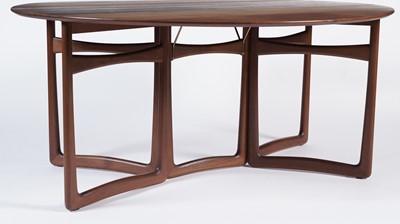 Lot 2 - Peter Hvidt & Orla Mølgaard-Neilson for France & Son: a teak double gateleg drop leaf table