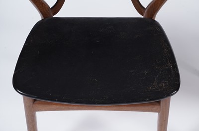 Lot 11 - Henning Kjaernulf for Bruno Hansen - Model 225: A set of six retro teak 'Wishbone' chairs