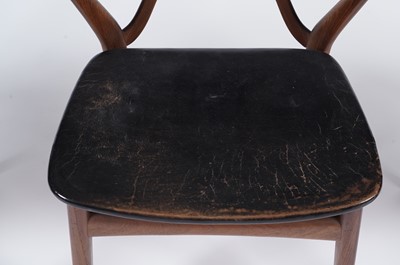 Lot 11 - Henning Kjaernulf for Bruno Hansen - Model 225: A set of six retro teak 'Wishbone' chairs