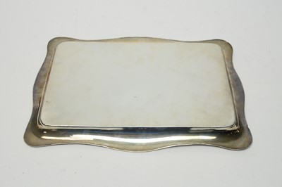 Lot 221 - A silver rectangular tray, by J & R Griffin Ltd, Chester