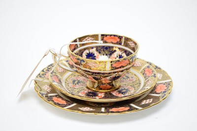 Lot 412 - A Royal Crown Derby ‘Old Imari’ coffee trio