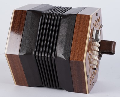 Lot 316 - Crucianelli English system 48 key concertina