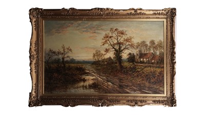 Lot 669 - Benjamin Williams Leader - Landscape with Rain Soaked Path | oil