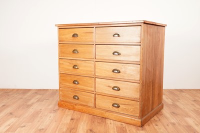 Lot 5 - L&NER Railway interest: A vintage stripped chest of drawers