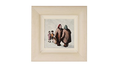 Lot 198 - George Somerville - Gossip Gossip | oil