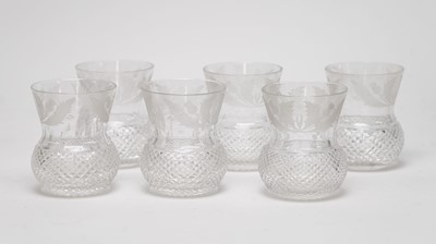 Lot 106 - A collection of thistle glasses