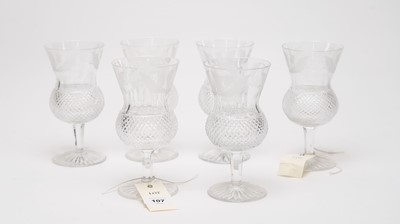 Lot 107 - A collection of thistle glasses