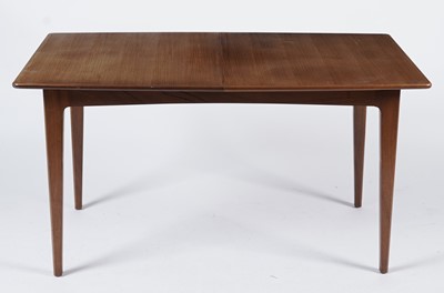 Lot 20 - A retro teak extending dining table and six chairs