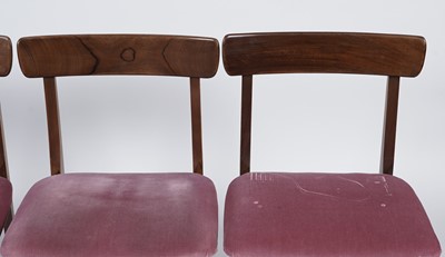 Lot 20 - A retro teak extending dining table and six chairs