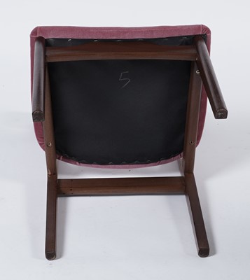 Lot 20 - A retro teak extending dining table and six chairs