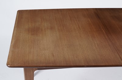 Lot 20 - A retro teak extending dining table and six chairs