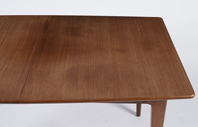 Lot 20 - A retro teak extending dining table and six chairs