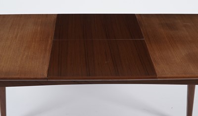 Lot 20 - A retro teak extending dining table and six chairs