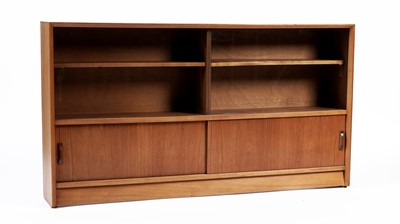 Lot 25 - Herbert Gibbs Limited: A retro teak glazed bookcase