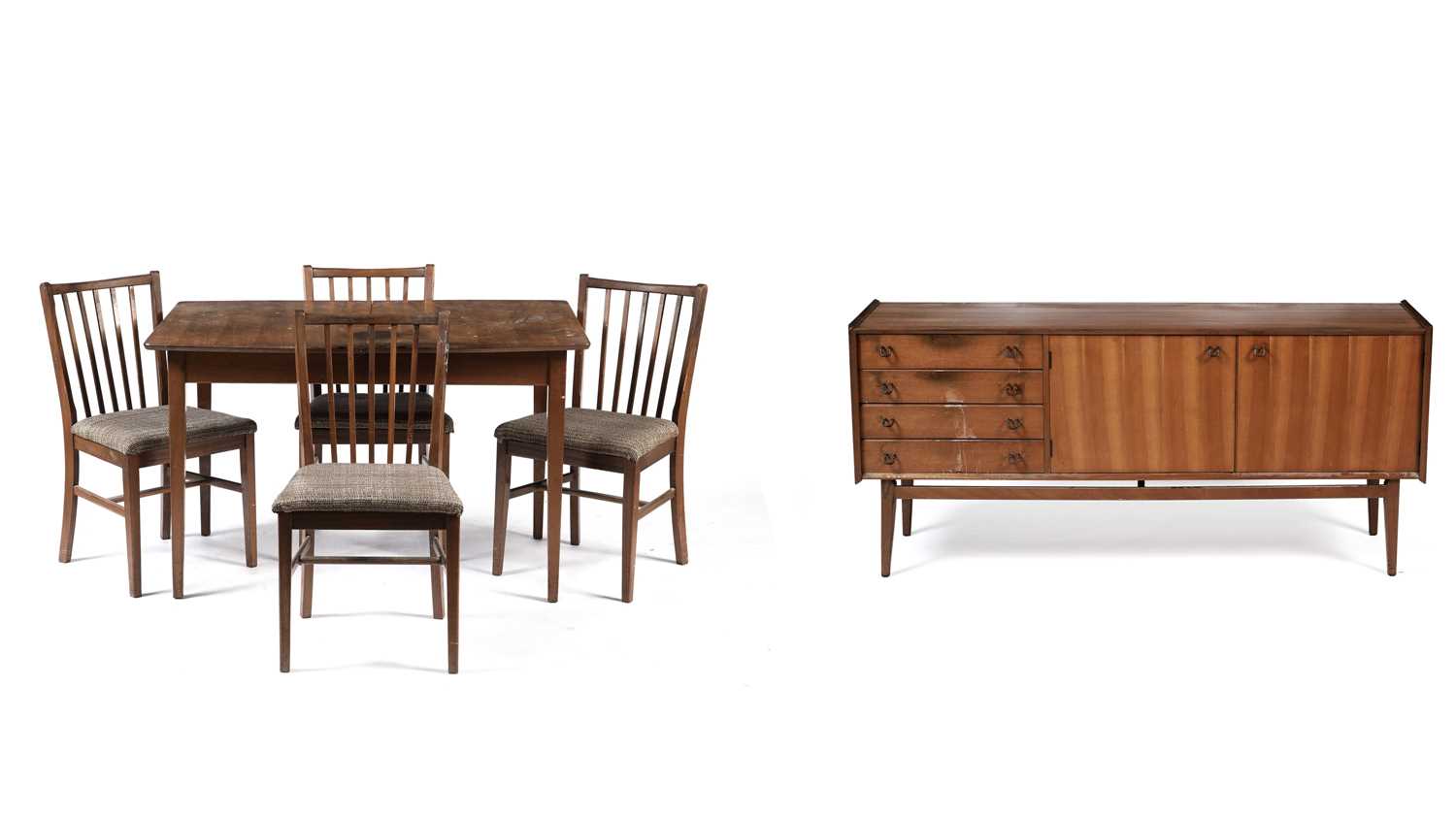 Lot 21 - A Younger Ltd: A mid-century teak dining room suite