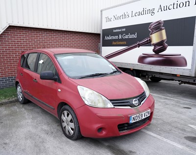 Lot 329 - A Nissan Note Visia red petrol car