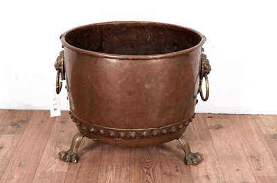 Lot 66 - A Victorian copper log bin