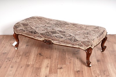 Lot 71 - A Victorian rosewood large stool