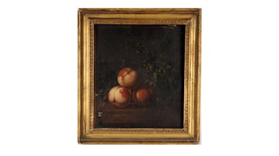 Lot 681 - 19th Century Flemish School - Still Life with Peaches | oil