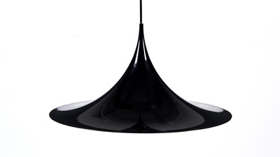 Lot 90 - Claus Bonderup & Torsten Thorup for Fog & Mørup: A Danish ebonised pendant light shade