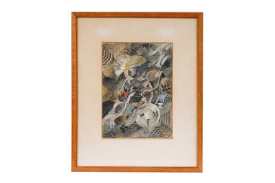 Lot 1239 - Rachel Fenner - Falling Through Vortex II | mixed media, watercolour and graphite