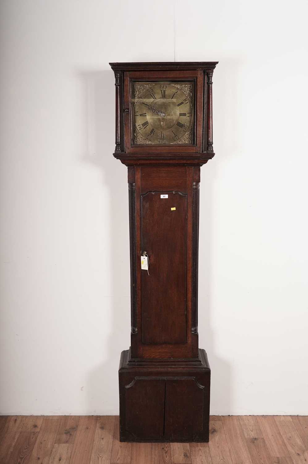 Lot 57 - Simpson, Wigton - An 18th Century oak 30 hour longcase clock