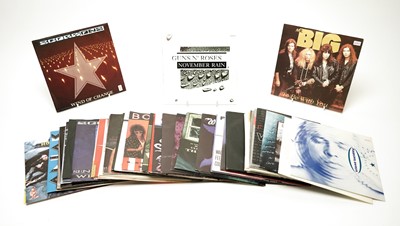 Lot 528 - A collection of heavy rock 7" singles