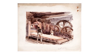 Lot 603 - Robert Jobling - Consett; Sheet Metal | watercolour