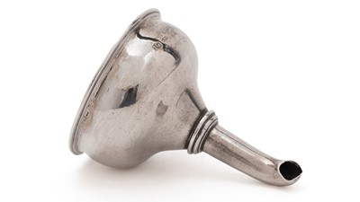 Lot 149 - A Scottish provincial silver wine funnel