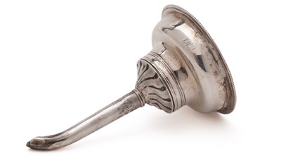 Lot 140 - A Scottish provincial silver wine funnel