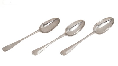 Lot 143 - A Scottish provincial silver tablespoon
