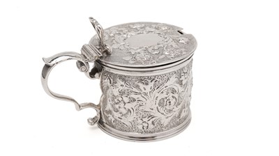 Lot 198 - An early Victorian Scottish mustard pot