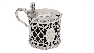 Lot 201 - A Victorian pierced mustard pot