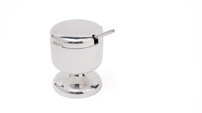 Lot 182 - An Elizabeth II mustard pot with matching spoon
