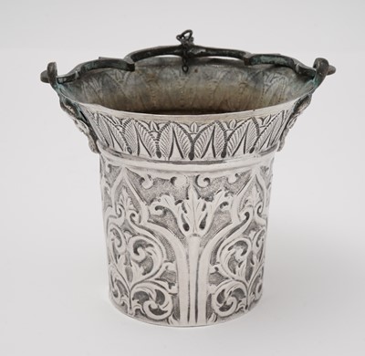 Lot 1396 - An early 19th Century Italian silver holy water pail