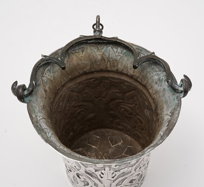 Lot 1396 - An early 19th Century Italian silver holy water pail