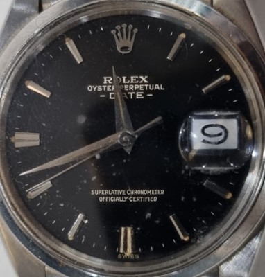 Lot 1025 - Rolex Oyster Perpetual Date: a stainless steel cased automatic wristwatch