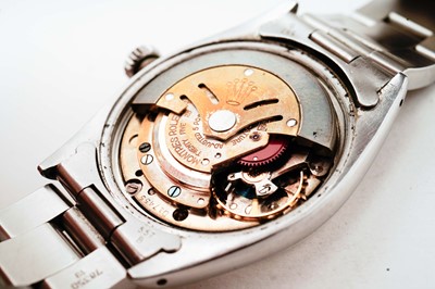 Lot 1025 - Rolex Oyster Perpetual Date: a stainless steel cased automatic wristwatch